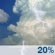 Monday: A 20 percent chance of showers and thunderstorms. Partly sunny, with a high near 95. South wind 5 to 10 mph. Monday: A 20 percent chance of showers and thunderstorms. Partly sunny, with a high near 95. South wind 5 to 10 mph.