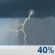 Sunday: A 40 percent chance of showers and thunderstorms. Mostly cloudy, with a high near 92. South southwest wind around 10 mph. Sunday: A 40 percent chance of showers and thunderstorms. Mostly cloudy, with a high near 92. South southwest wind around 10 mph.