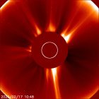 Latest LASCO C2 image of the Sun