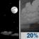 Saturday Night: A 20 percent chance of showers after 1am.  Mostly clear, with a low around 78. South wind 10 to 15 mph, with gusts as high as 20 mph. 
