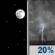 Sunday Night: A 20 percent chance of showers and thunderstorms after 1am.  Mostly clear, with a low around 79. South wind around 15 mph, with gusts as high as 25 mph. 
