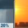 Sunday: Slight Chance Rain Showers then Sunny