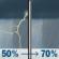 Wednesday: A chance of showers and thunderstorms, then showers likely and possibly a thunderstorm after 1pm. Mostly cloudy, with a high near 81. East wind around 10 mph. Chance of precipitation is 70%. Wednesday: A chance of showers and thunderstorms, then showers likely and possibly a thunderstorm after 1pm. Mostly cloudy, with a high near 81. East wind around 10 mph. Chance of precipitation is 70%.