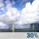 Friday: A 30 percent chance of showers and thunderstorms, mainly before 10am.  Sunny, with a high near 93. South southwest wind around 5 mph becoming north in the morning. 