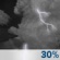 Sunday Night: A 30 percent chance of showers and thunderstorms, mainly after 1am.  Mostly cloudy, with a low around 74. South southeast wind 5 to 10 mph. 