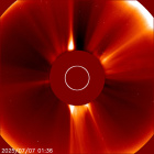 Latest LASCO C2 image of the Sun