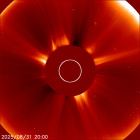 Latest LASCO C2 image of the Sun