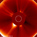 Latest LASCO C2 image of the Sun