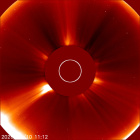 Latest LASCO C2 image of the Sun