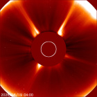 Latest LASCO C2 image of the Sun