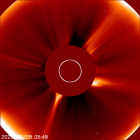 Latest LASCO C2 image of the Sun
