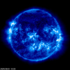 Click for time-lapse image of the sun