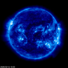 Click for time-lapse image of the sun