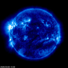 Click for time-lapse image of the sun
