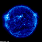 Click for time-lapse image of the sun