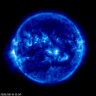 Click for time-lapse image of the sun